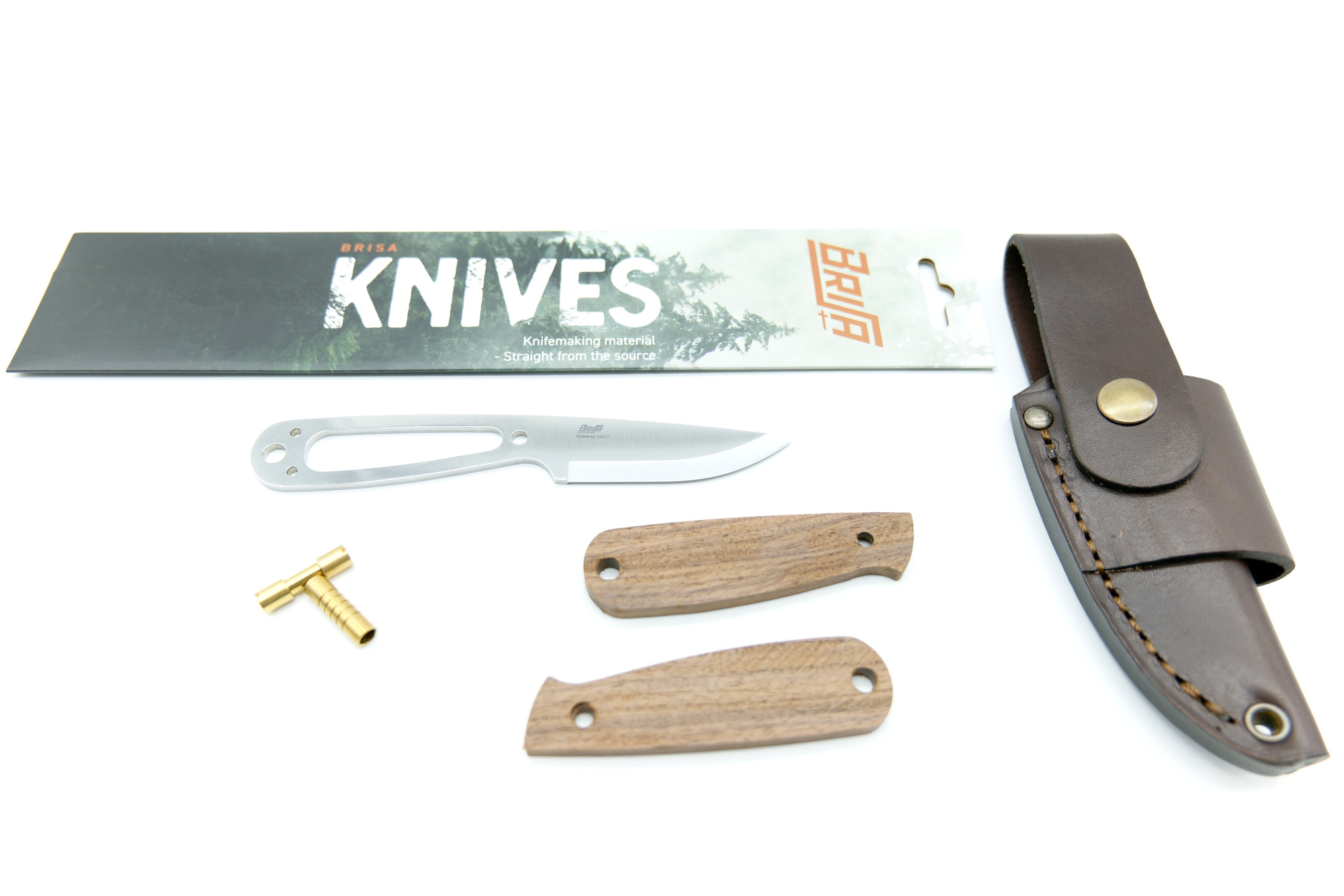 Brisa Necker 70 Kit Outdoor Messer Scandi 12C27 Santos Rosewood