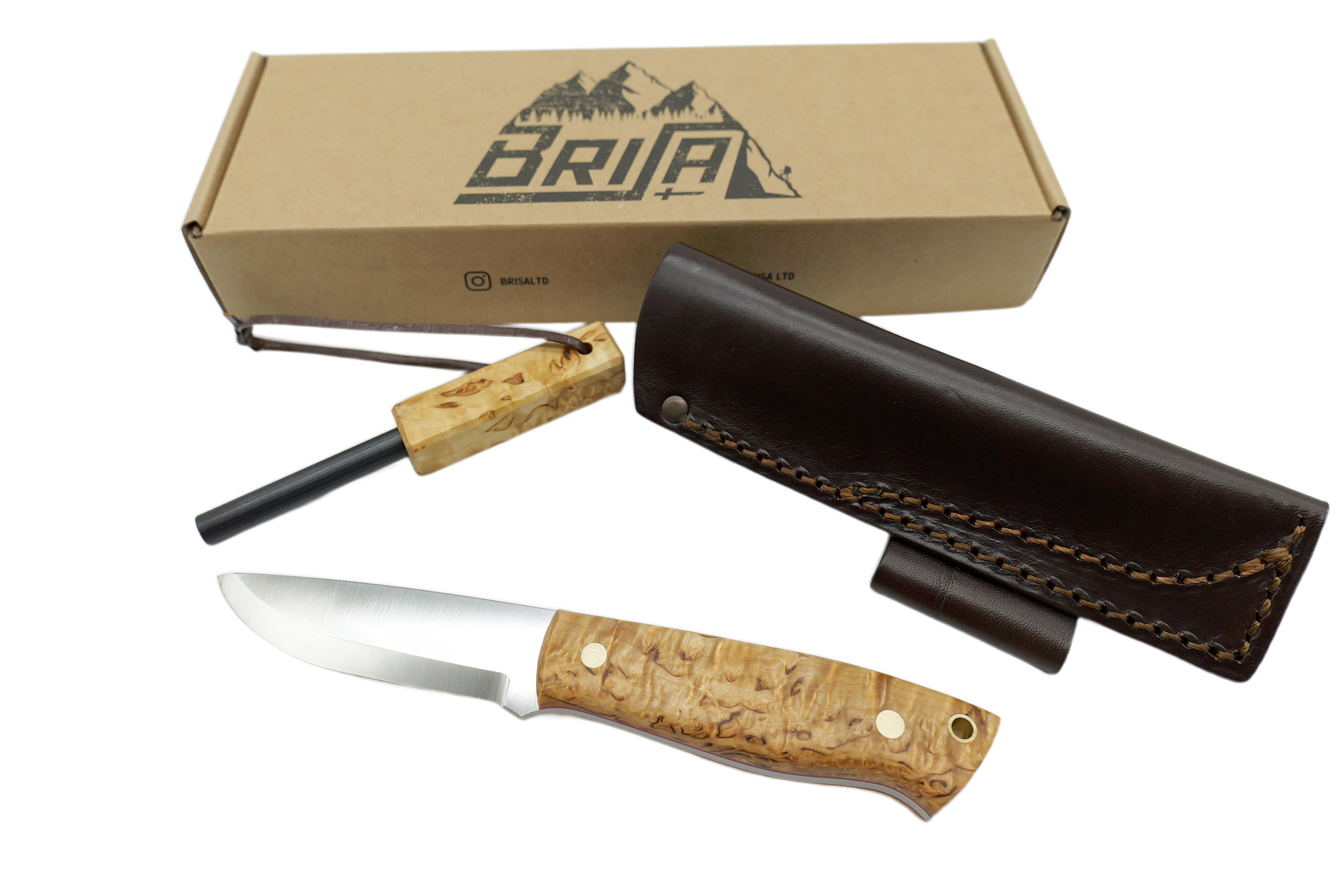 Brisa Trapper 95 Elmax - Curly Birch Bushcraft Set