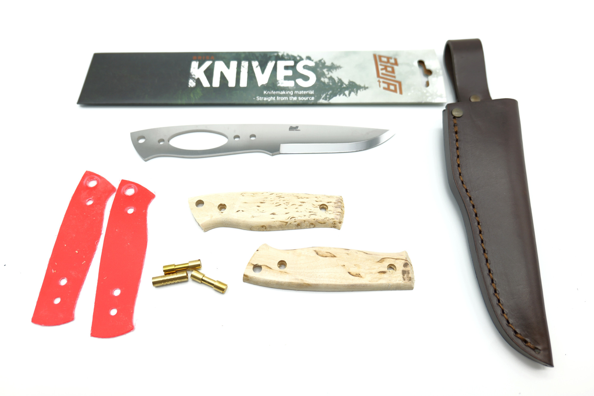 Brisa EnZo Trapper 95 Kit Outdoor Messer Scandi N690 Maserbirke / Curly Birch Brisa EnZo Trapper 95 Kit Outdoor Messer Scandi N690 Maserbirke / Curly Birch
