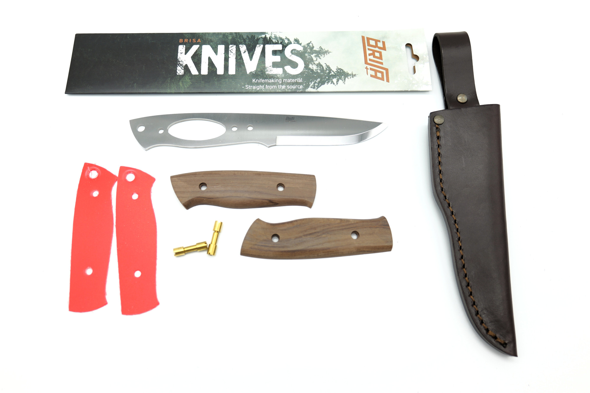 Brisa (EnZo) Trapper 95 Kit Outdoor Messer Scandi N690 Santos Rosewood